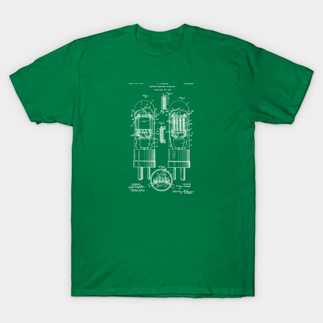 Vacuum Tube Patent 1924 T-Shirt by Joodls